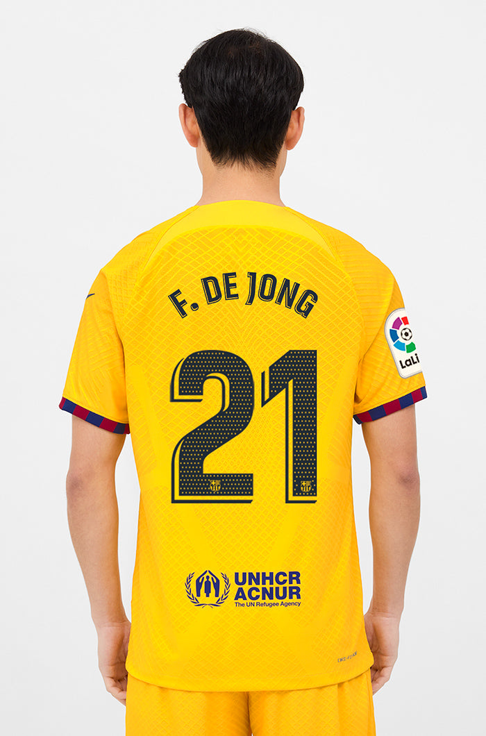 LFP - Camiseta 4ª equipación FC Barcelona 22/23 Edición Jugador - F. DE JONG