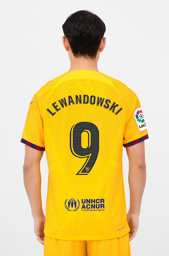 LFP - Samarreta 4t equipament FC Barcelona 22/23 Edició Jugador - LEWANDOWSKI