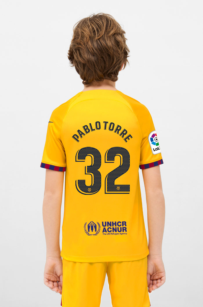 LFP - Samarreta 4t equipament FC Barcelona 22/23 - Junior - PABLO TORRE