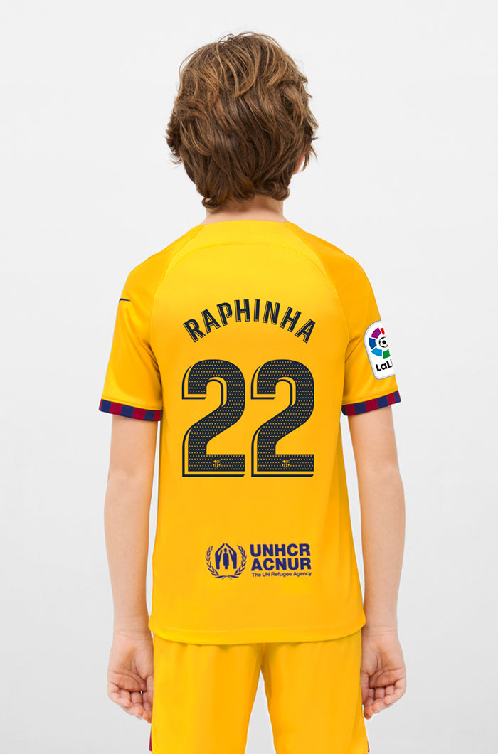 LFP - Samarreta 4t equipament FC Barcelona 22/23 - Junior - RAPHINHA