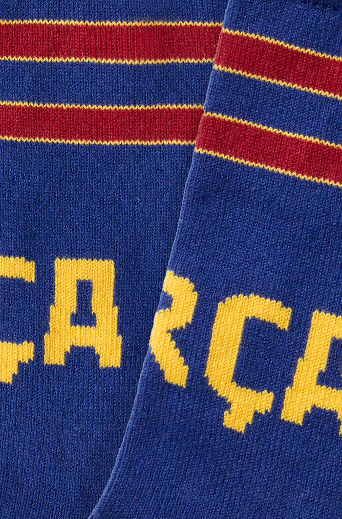 Socken mit Katalonienflagge und Logo des FC Barcelona - Kinder