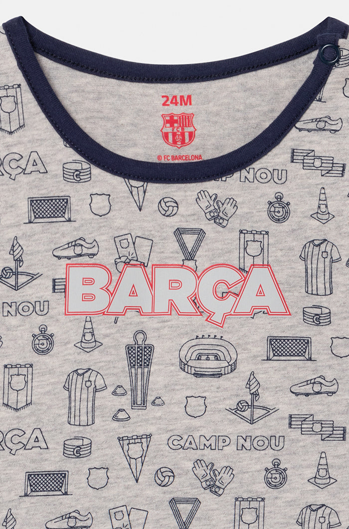 Pyjama en coton fille FC Barcelona – Bébé