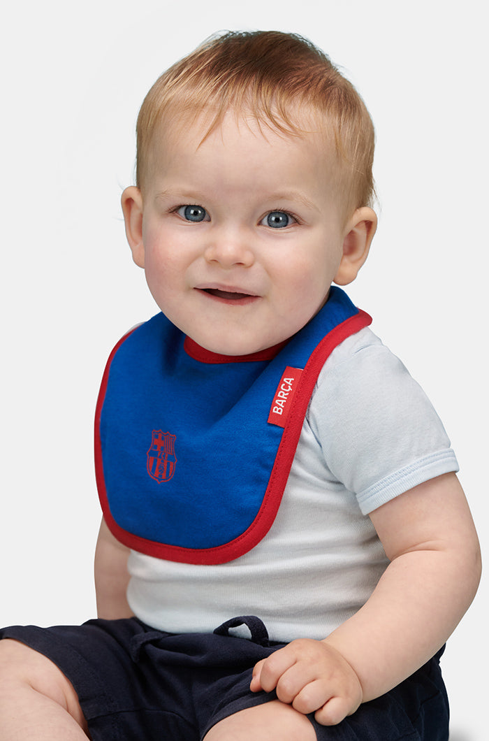 Ensemble de 2 bavoirs en coton Barça – Bébé