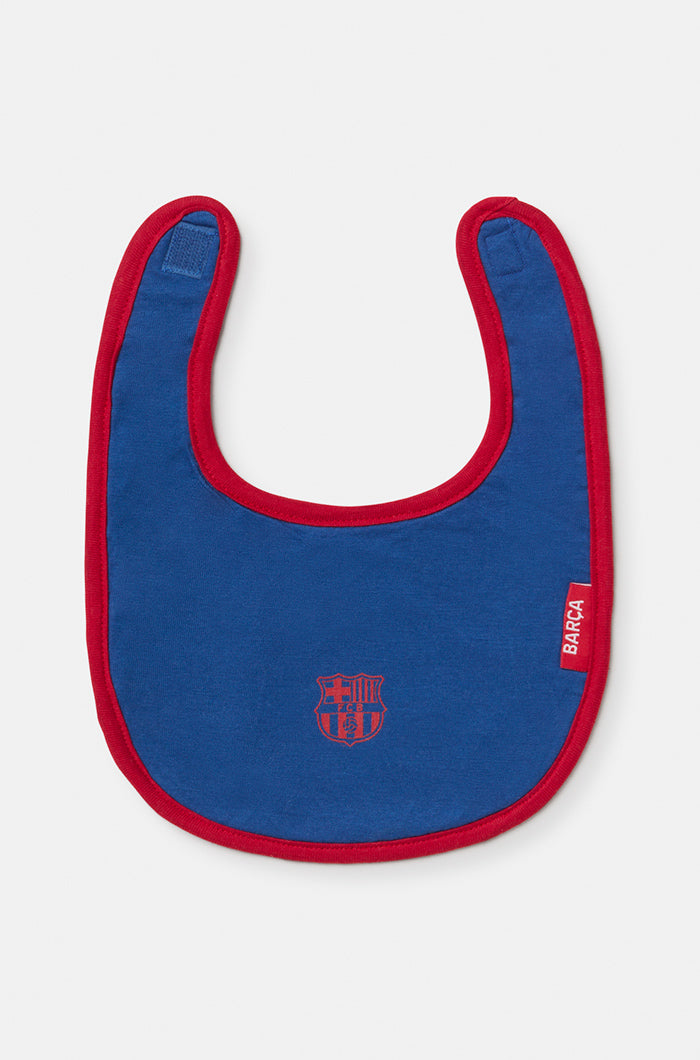 Ensemble de 2 bavoirs en coton Barça – Bébé