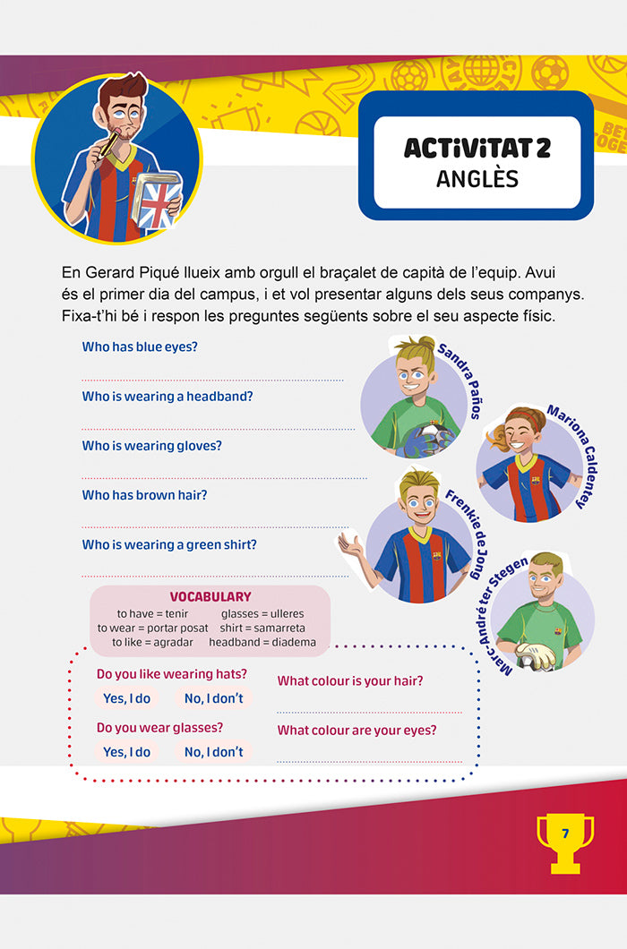 Cuaderno de vacaciones 2º de primaria Barça - Catalán