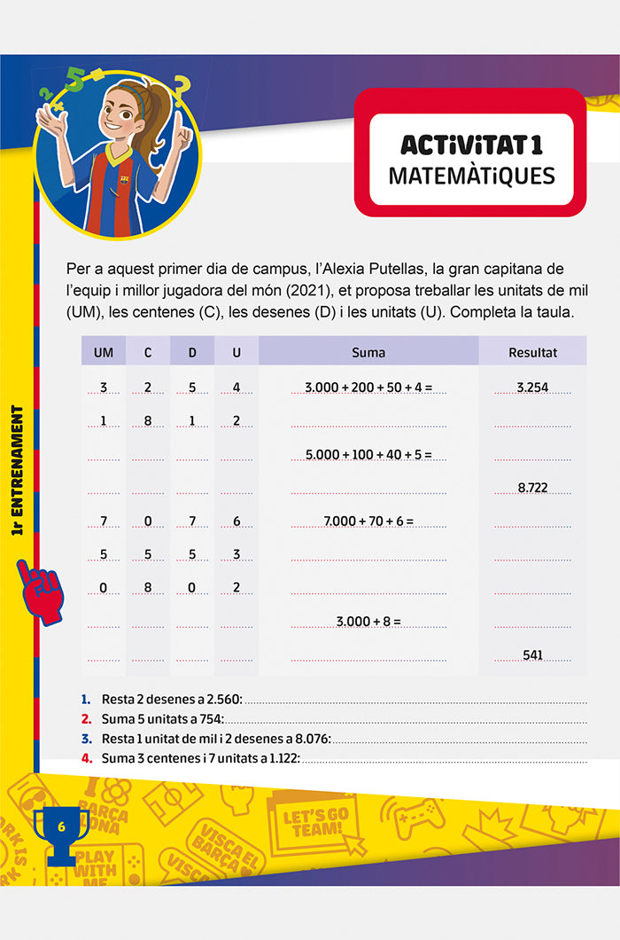 Cuaderno de vacaciones 3º de primaria Barça - Catalán