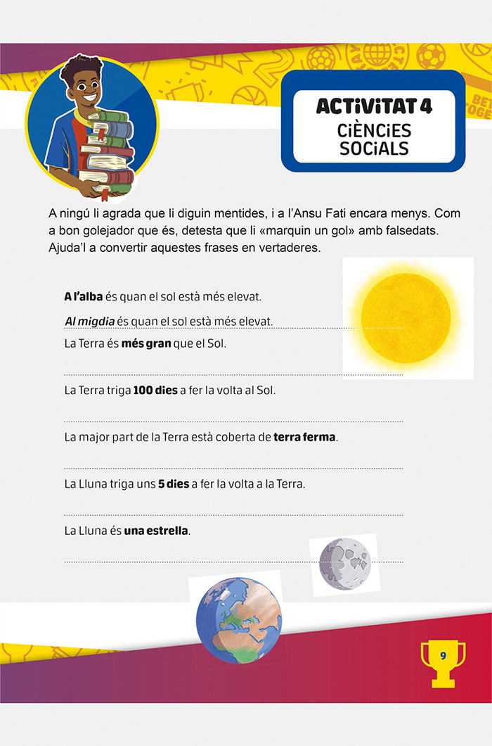 Cuaderno de vacaciones 3º de primaria Barça - Catalán