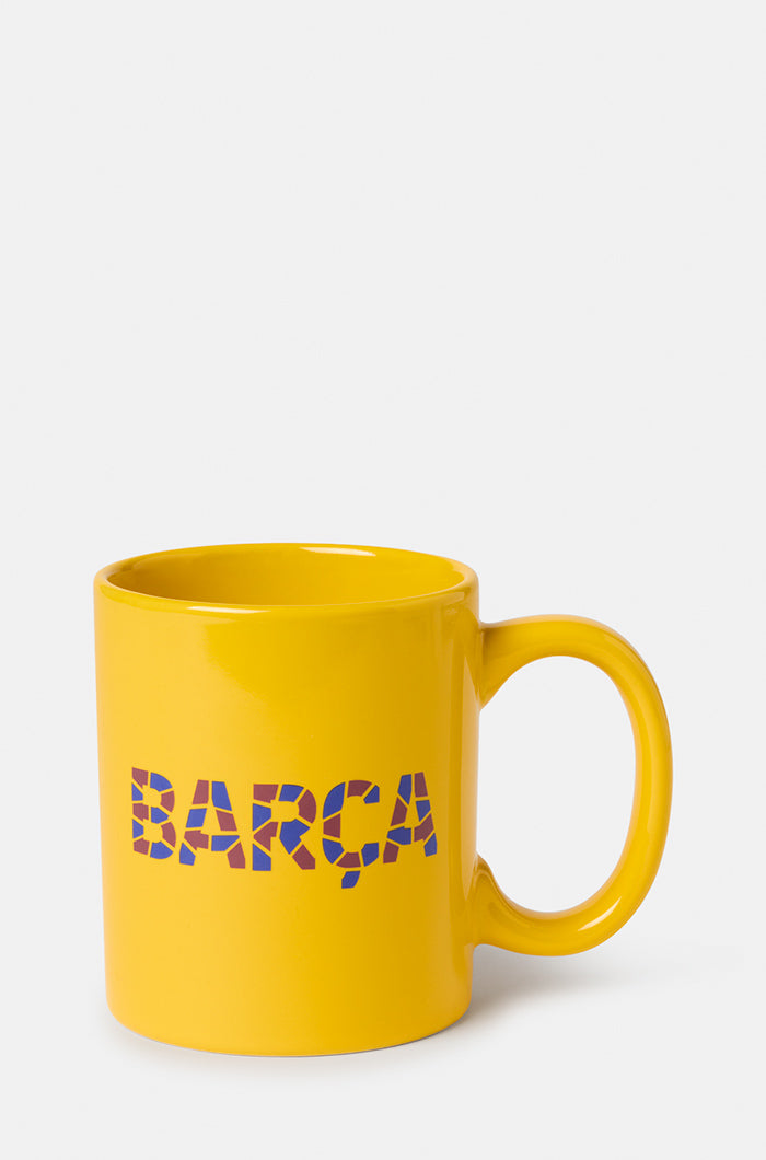 Mug Trencadis FC Barcelona in yellow