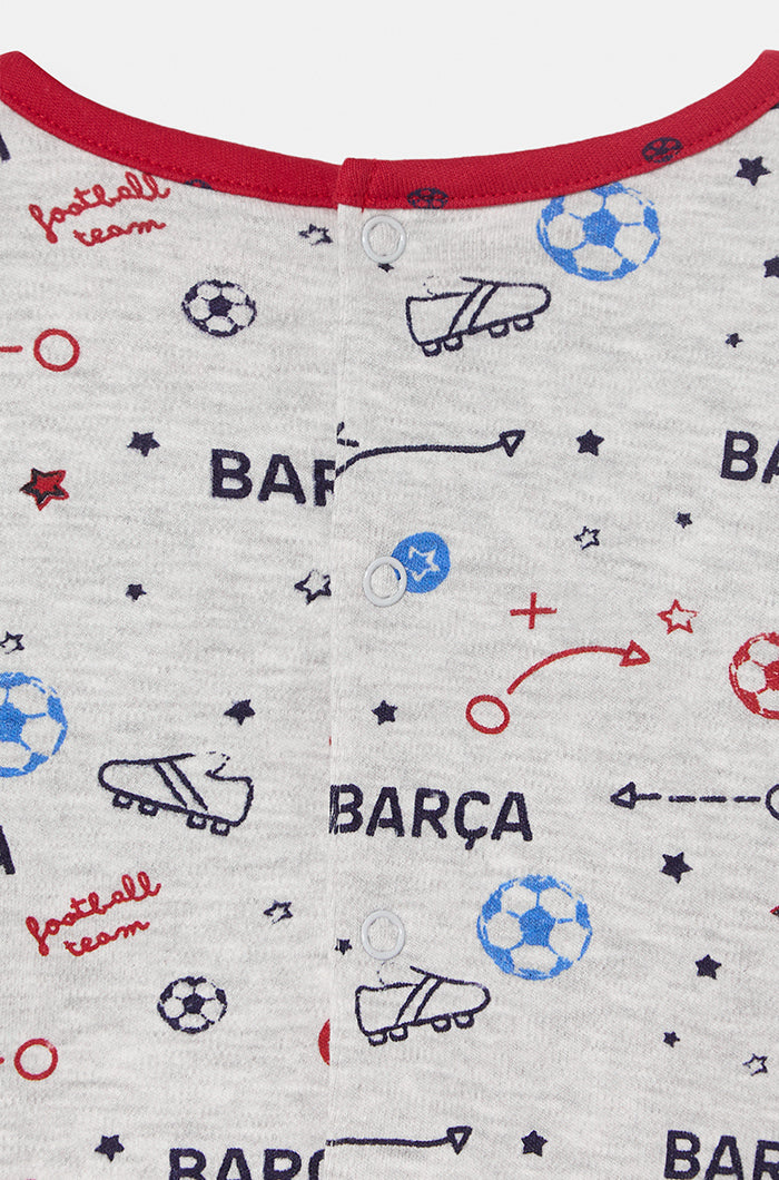 Conjunto de camiseta y polaina del Barça para bebés