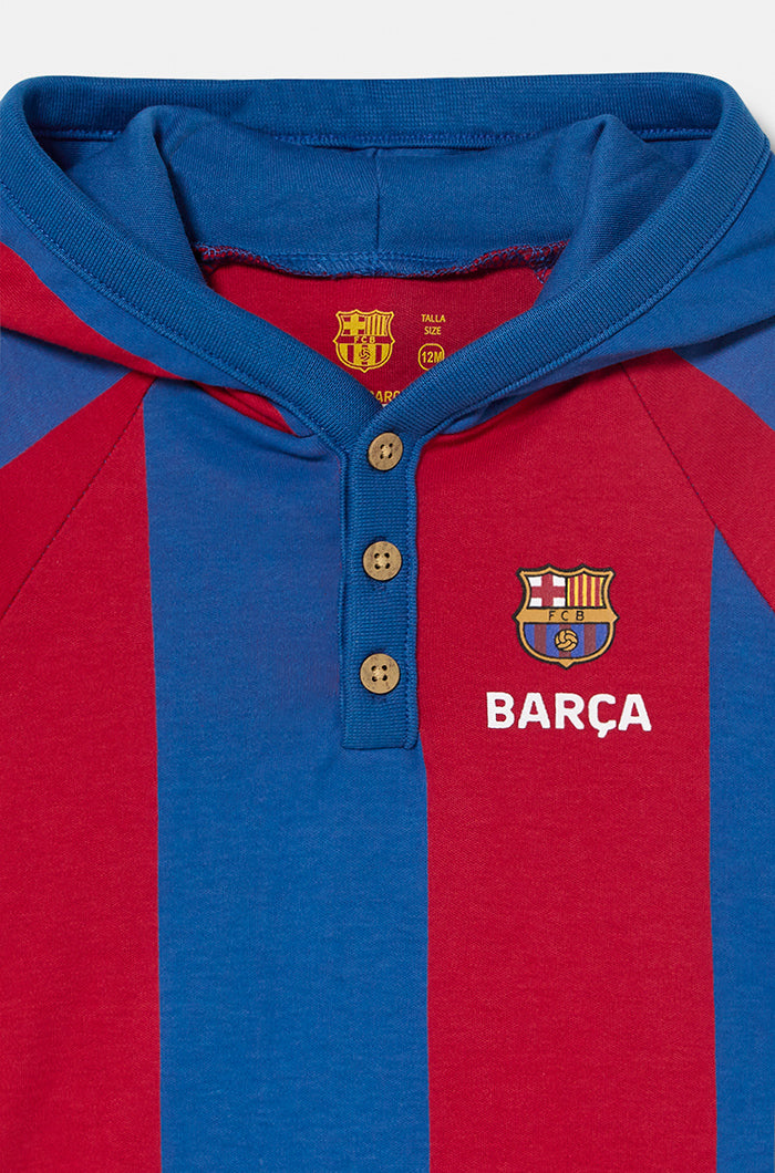 Sweat à capuche en coton Barça - Bébé