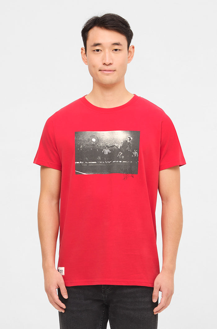 Camiseta roja  Barça Cruyff "9" 