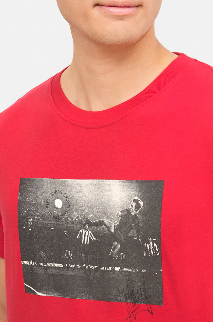 Camiseta roja  Barça Cruyff "9" 