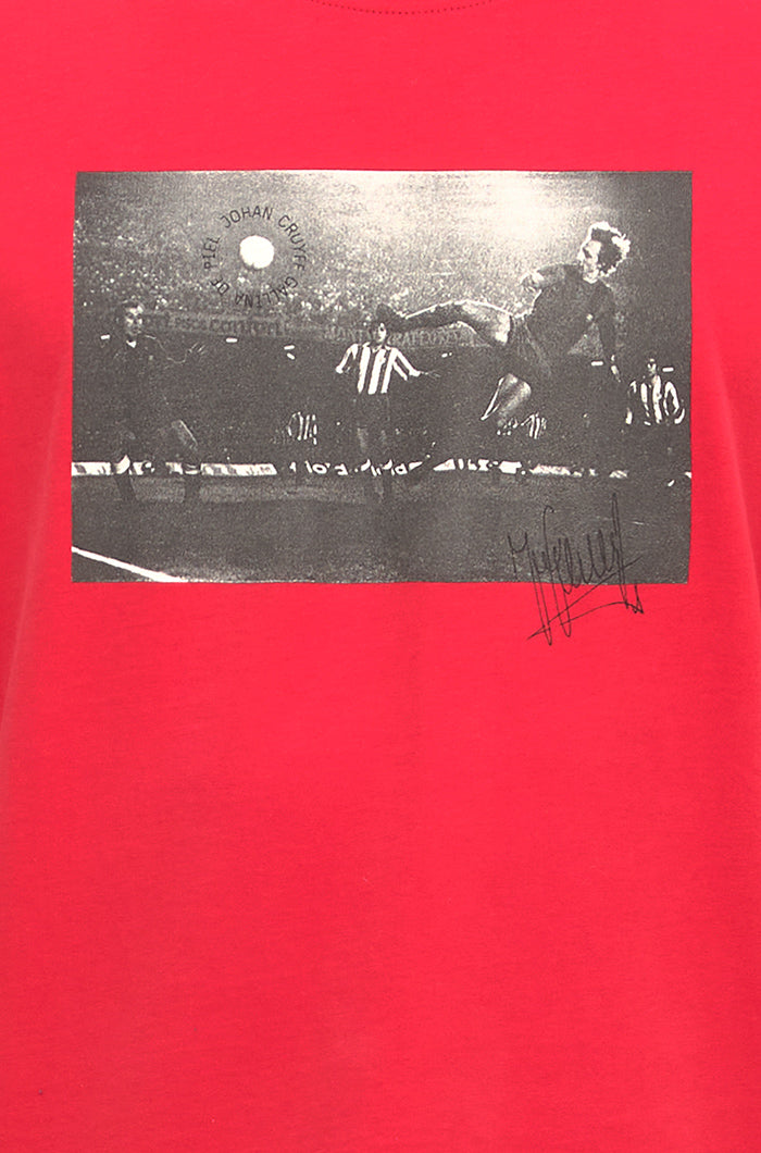 T-shirt red Barça Cruyff "9"