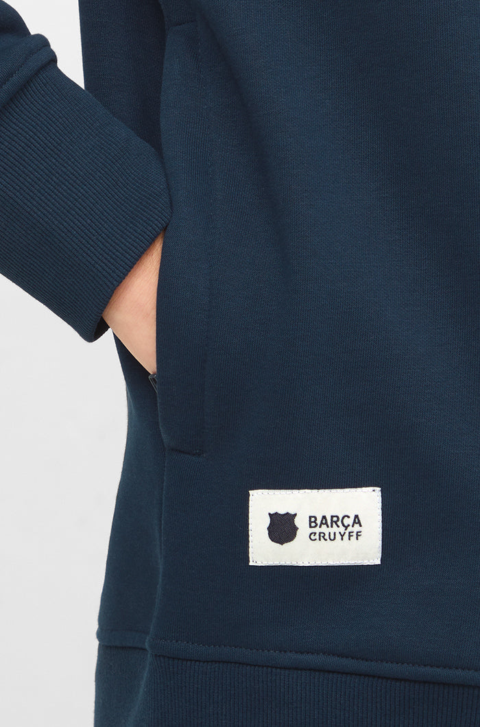 Sudadera azul Barça Cruyff "9"