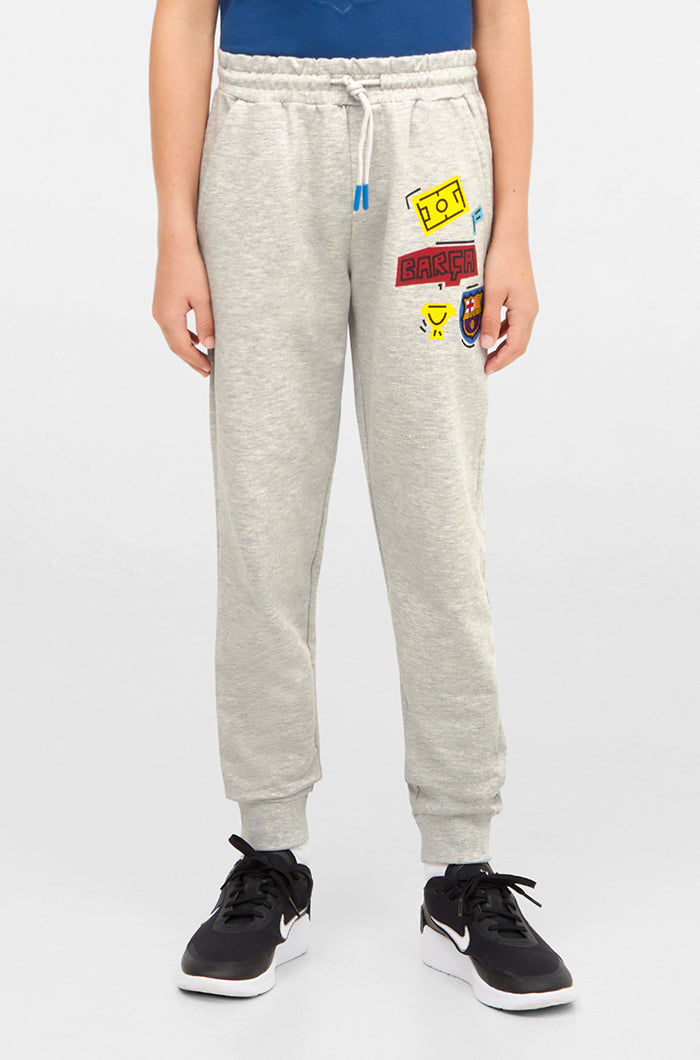 Pantalon gris Barça - Junior