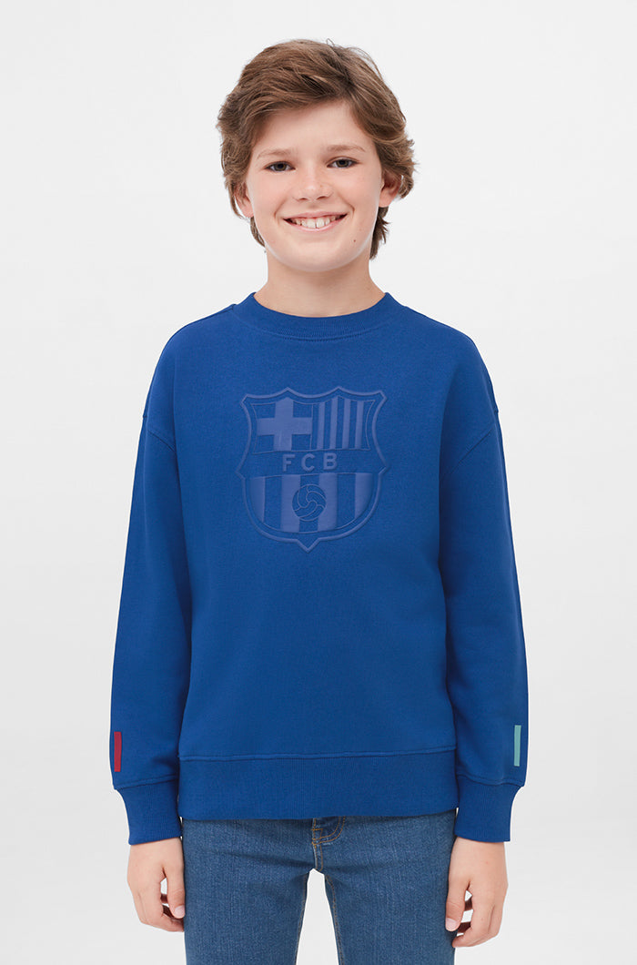 Barça-Sweatshirt mit Rundhalsausschnitt - Junior