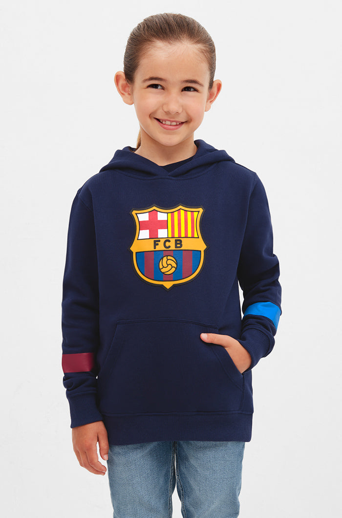 Hoodie with Barça crest - Junior