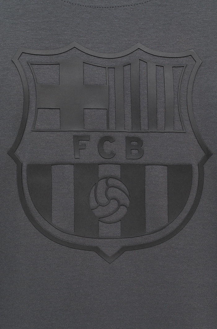 Sudadera capucha gris Barça