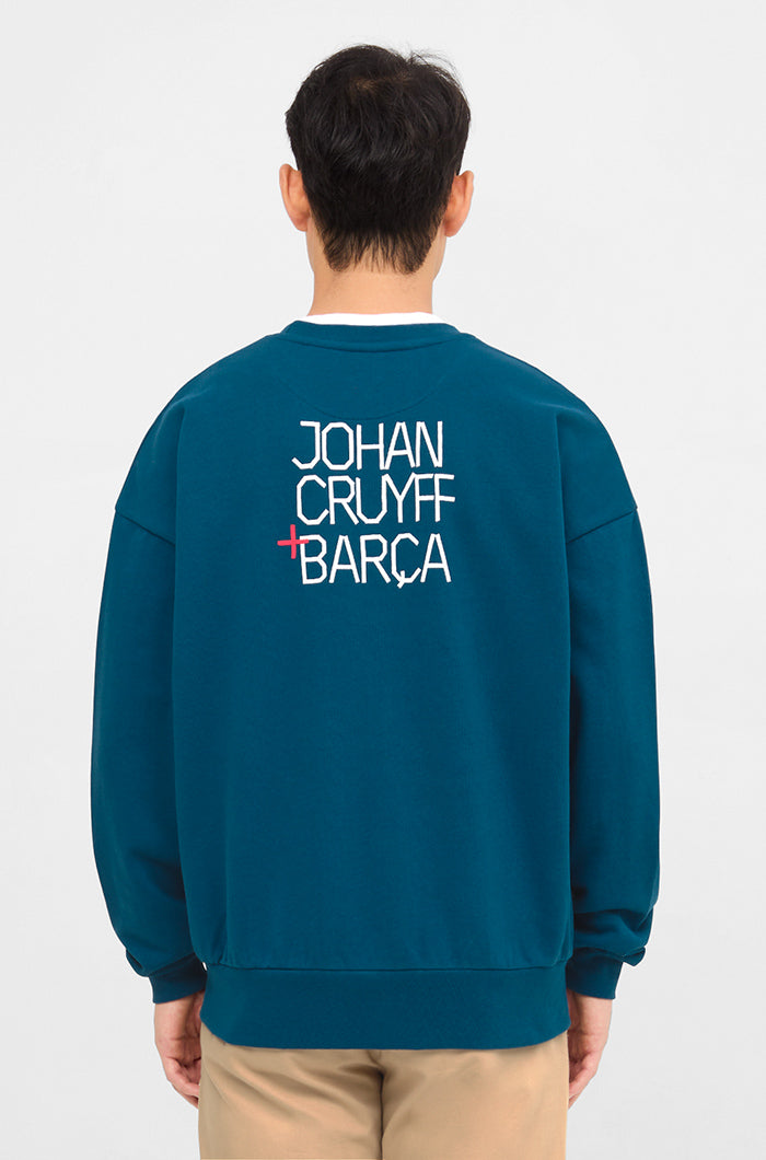 Sweatshirt Barça + Cruyff blue
