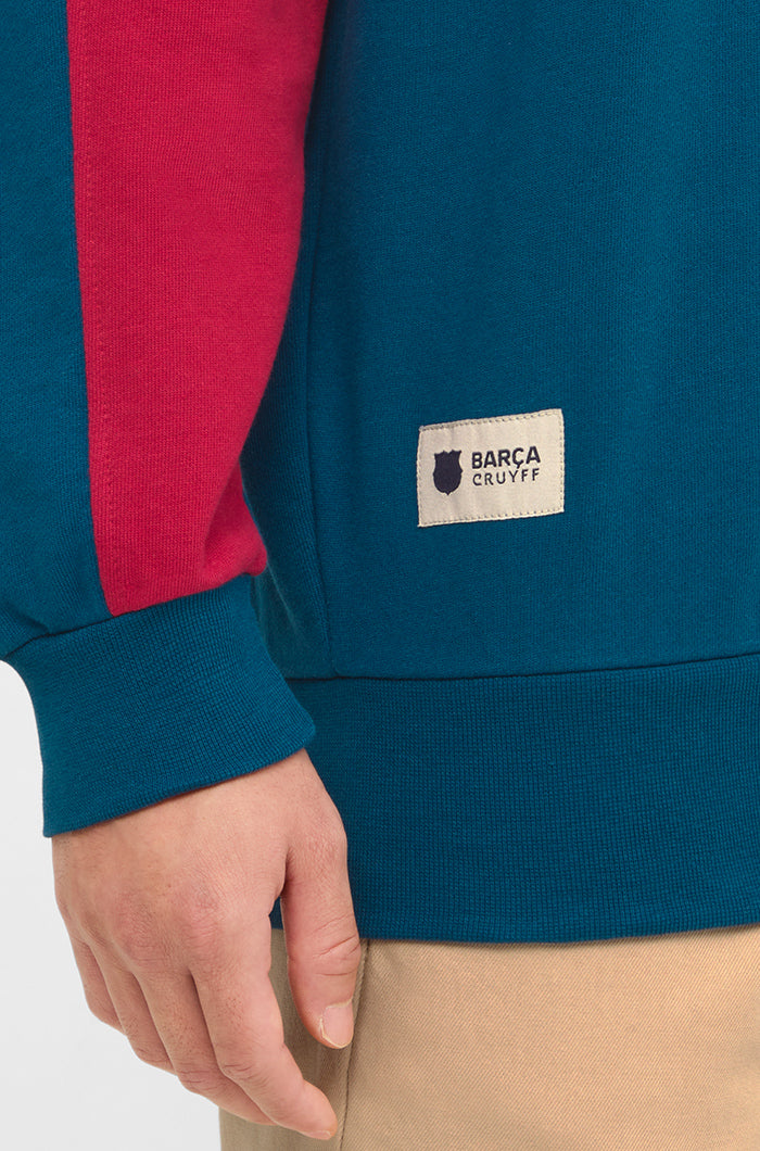 Sweatshirt Barça + Cruyff blue
