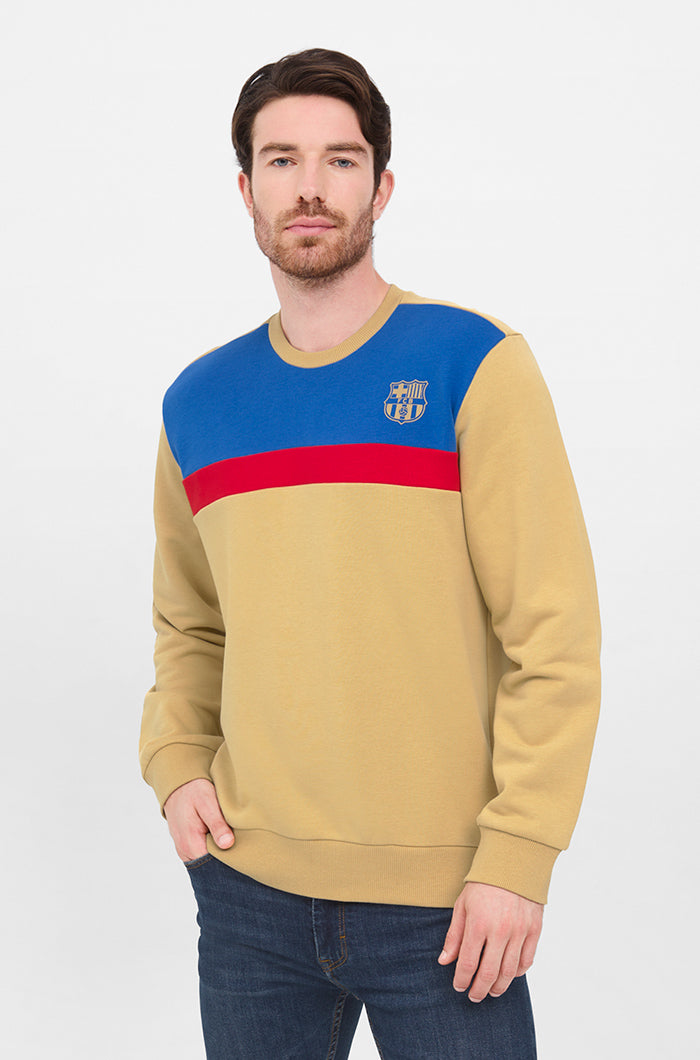 Barça-Sweatshirt mit Farbblock
