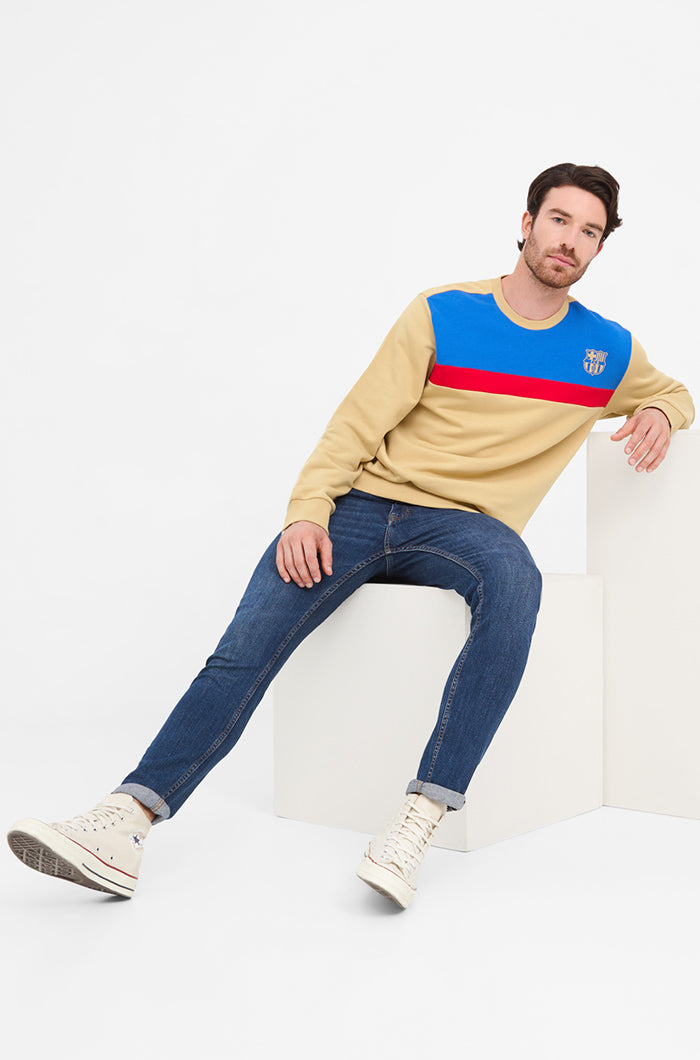 Color on sale block sweatshirt