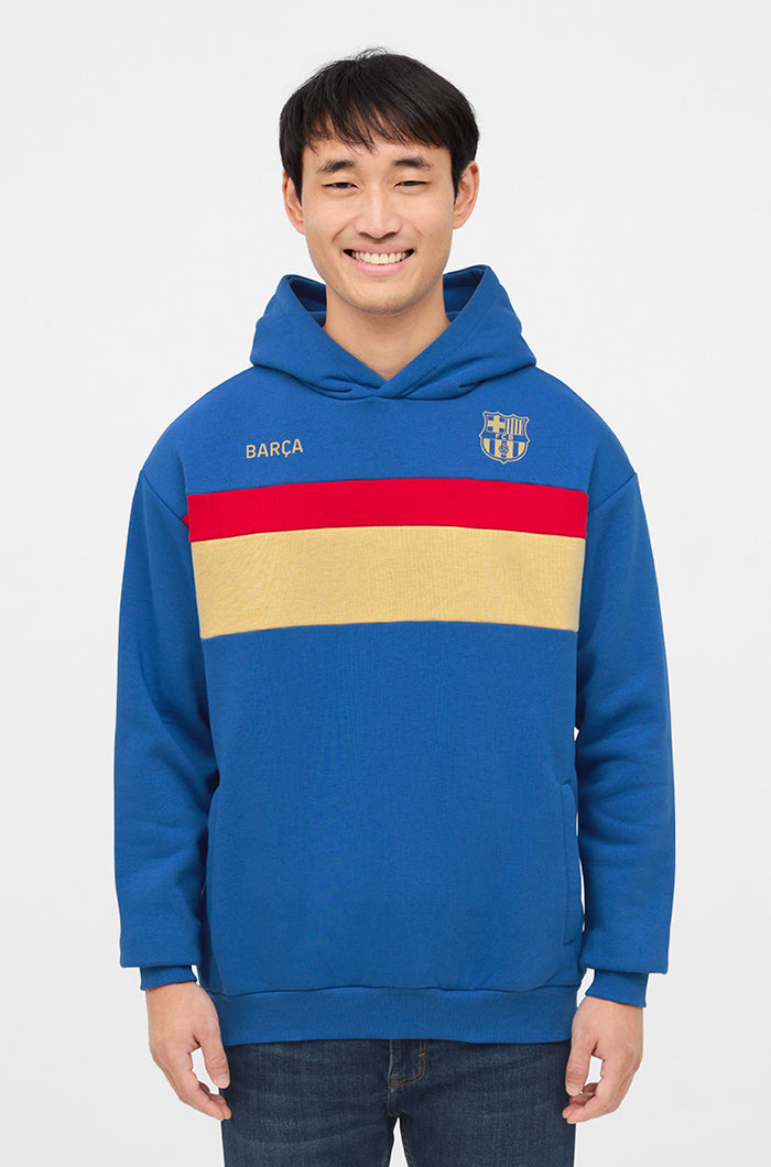 Barça-Sweatshirt mit Kapuze