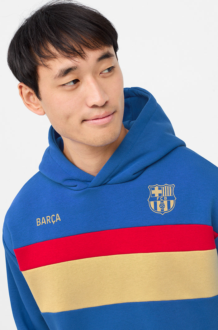 Hooded blue, gold and red sweatshirt Barça