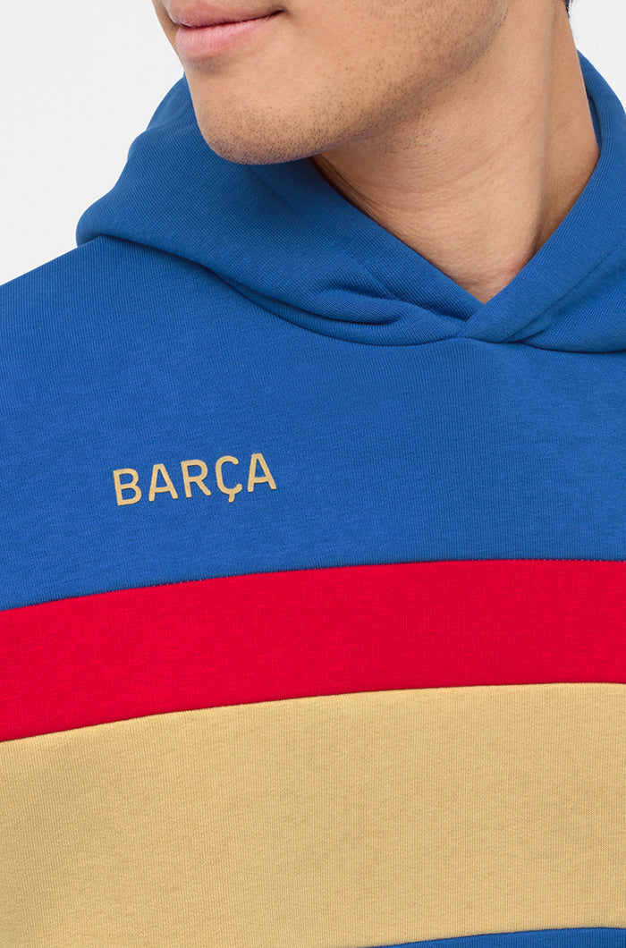 Hooded blue, gold and red sweatshirt Barça