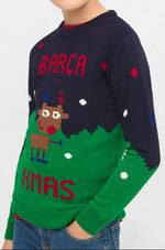 Christmas jumper Junior reindeer FC Barcelona
