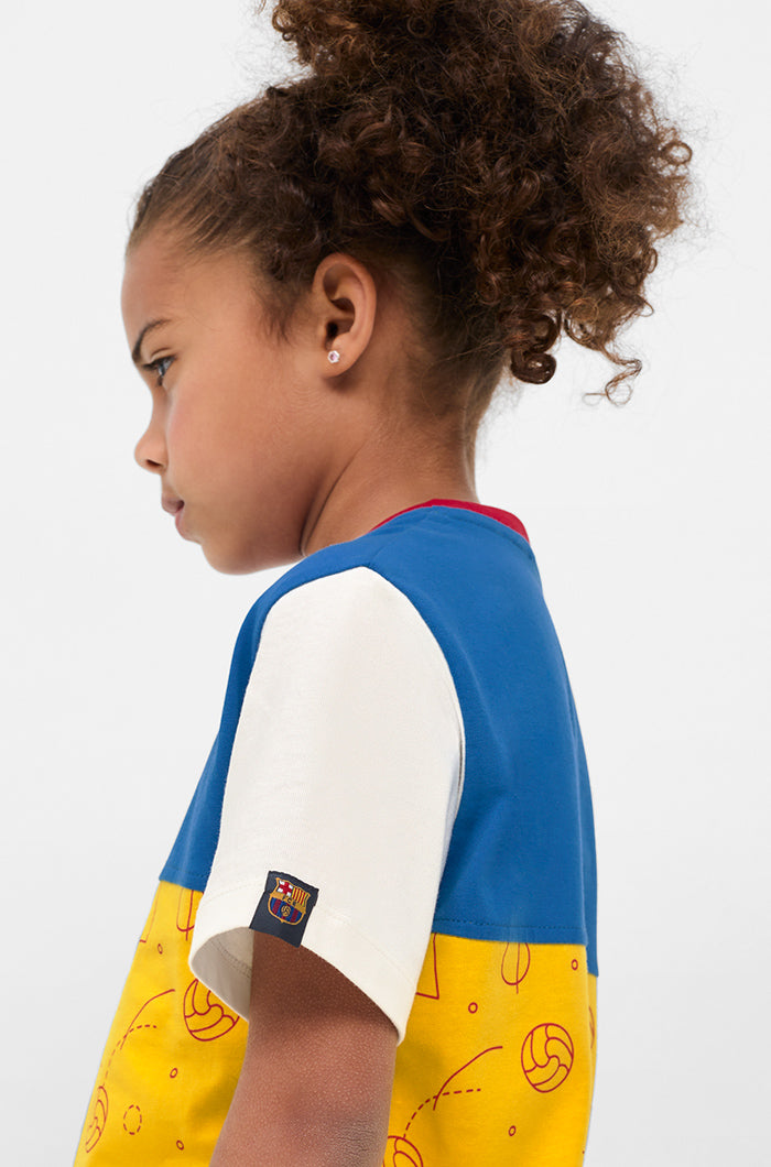 T-shirt figurines Barça - Junior