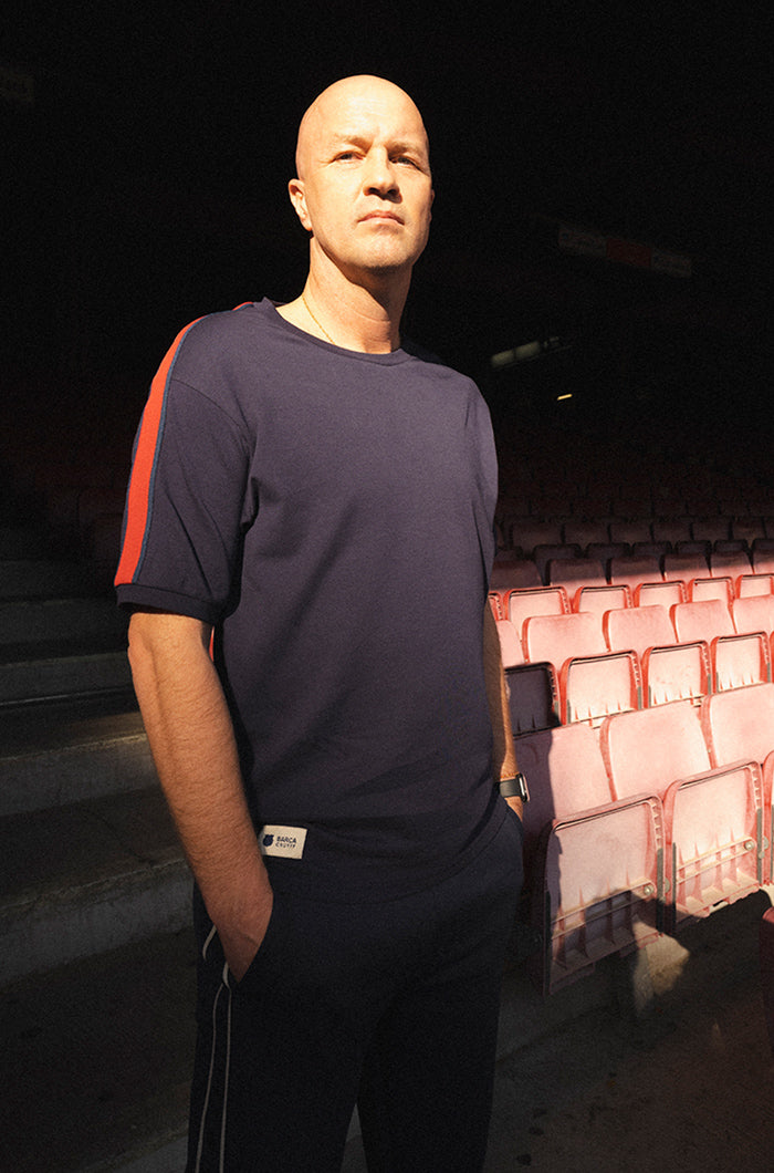 Tee-shirt bleu Barça + Cruyff