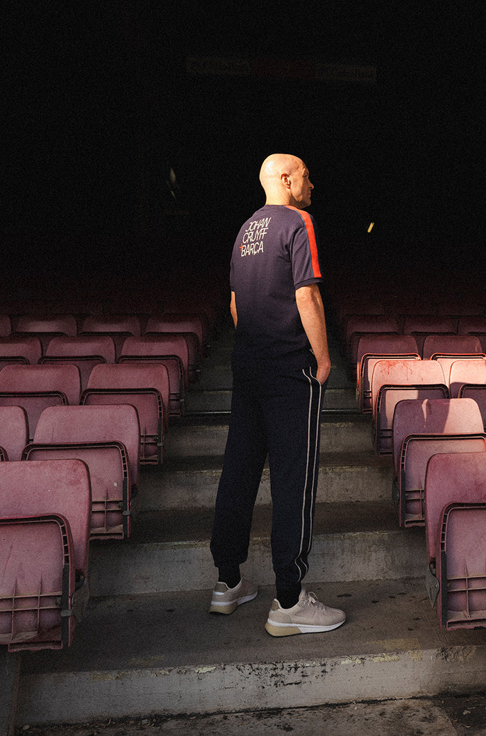 Tee-shirt bleu Barça + Cruyff