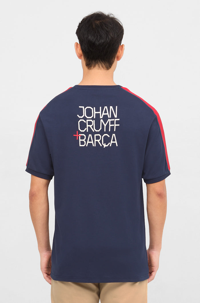 Camiseta azul Barça + Cruyff