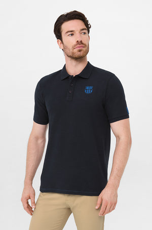 Polo bleu marine Barça