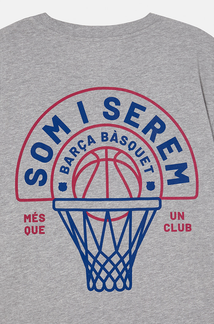 Samarreta gris bàsquet Barça