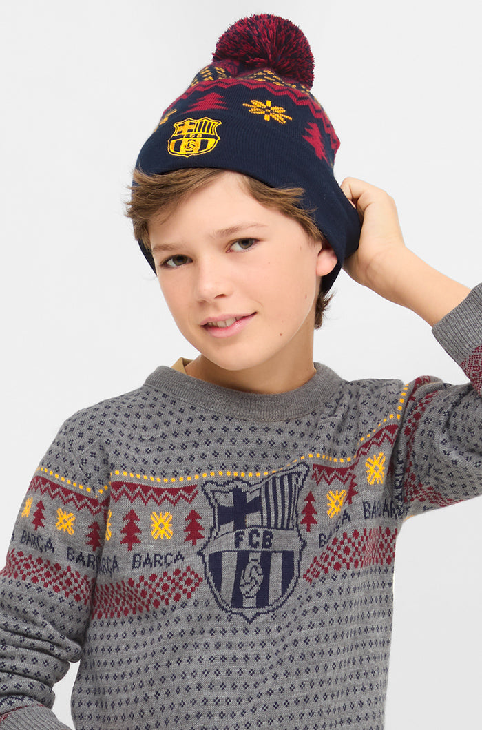 FC Barcelona Weihnachtsmütze - Junior