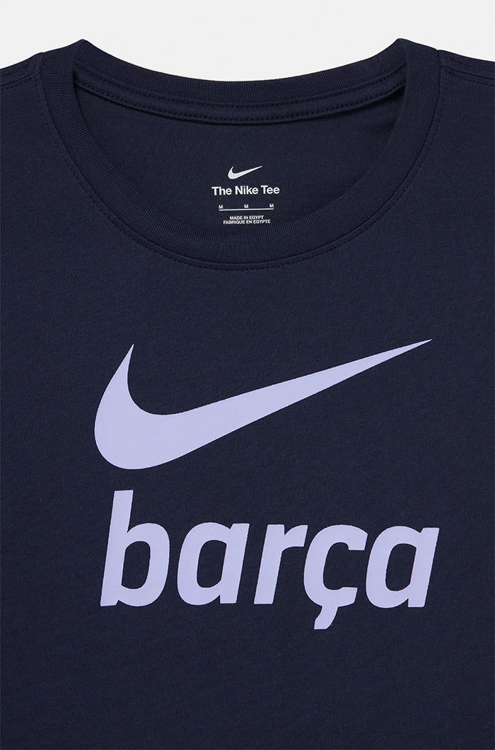Camiseta azul Barça Nike - Mujer