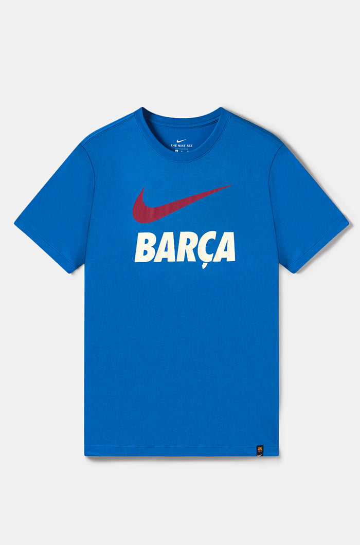 T-shirt bleu électrique Barça Nike - Junior