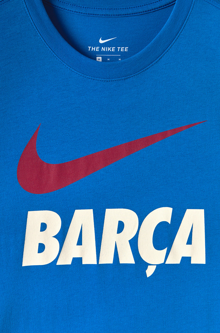 Samarreta blau elèctric Barça Nike - Junior