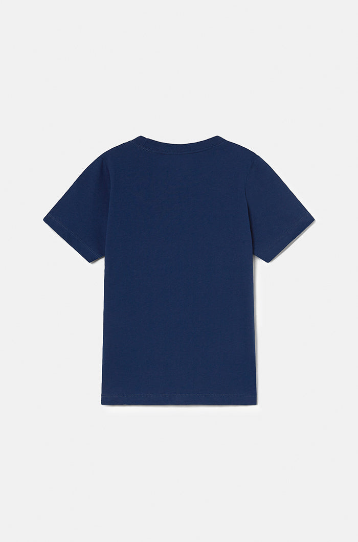 T-shirt navy blue and orange Barça Nike  – Junior