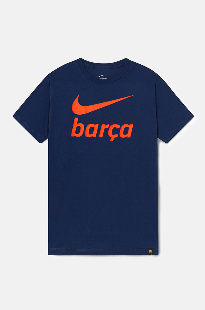 Marineblaues T-Shirt Barça Nike