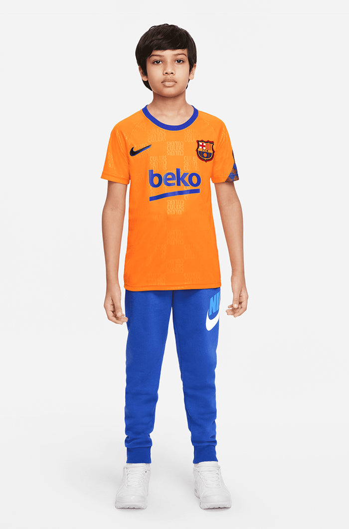 Camiseta prepartido FC Barcelona 21/22 - La Liga - Junior