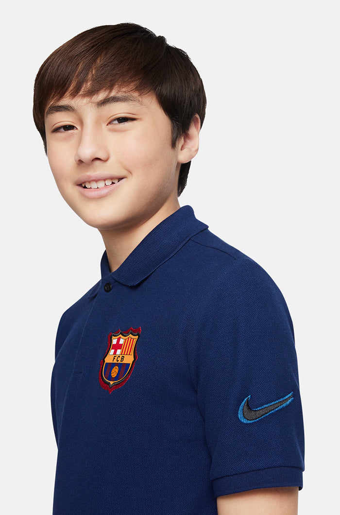 Polo escut Barça Nike - Junior