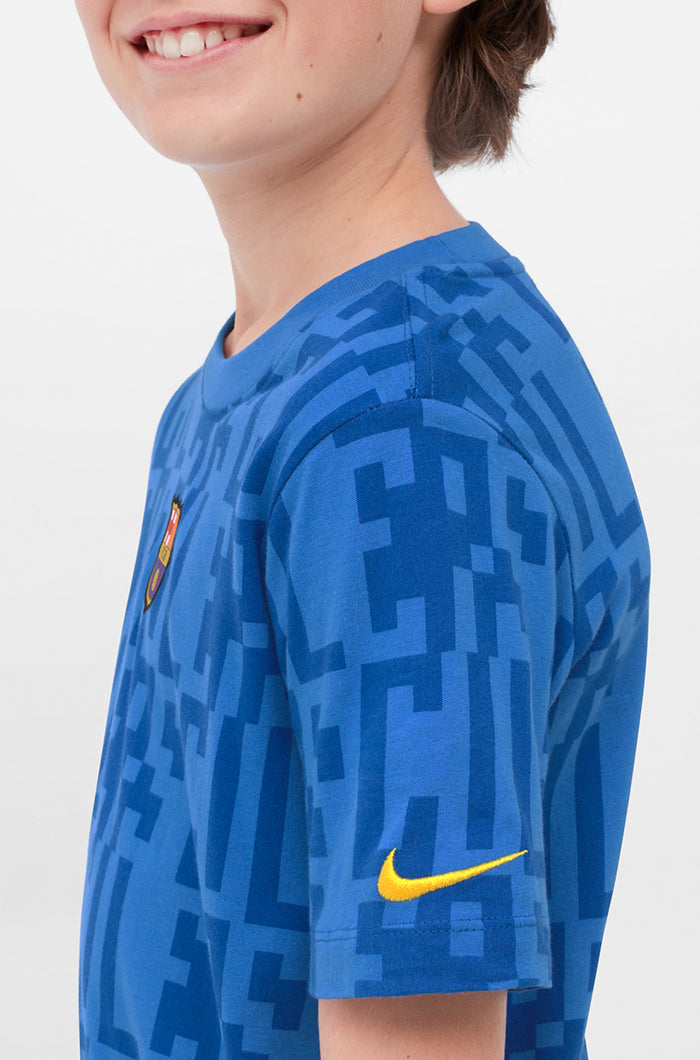 Bedrucktes T-Shirt Barça Nike - Junior
