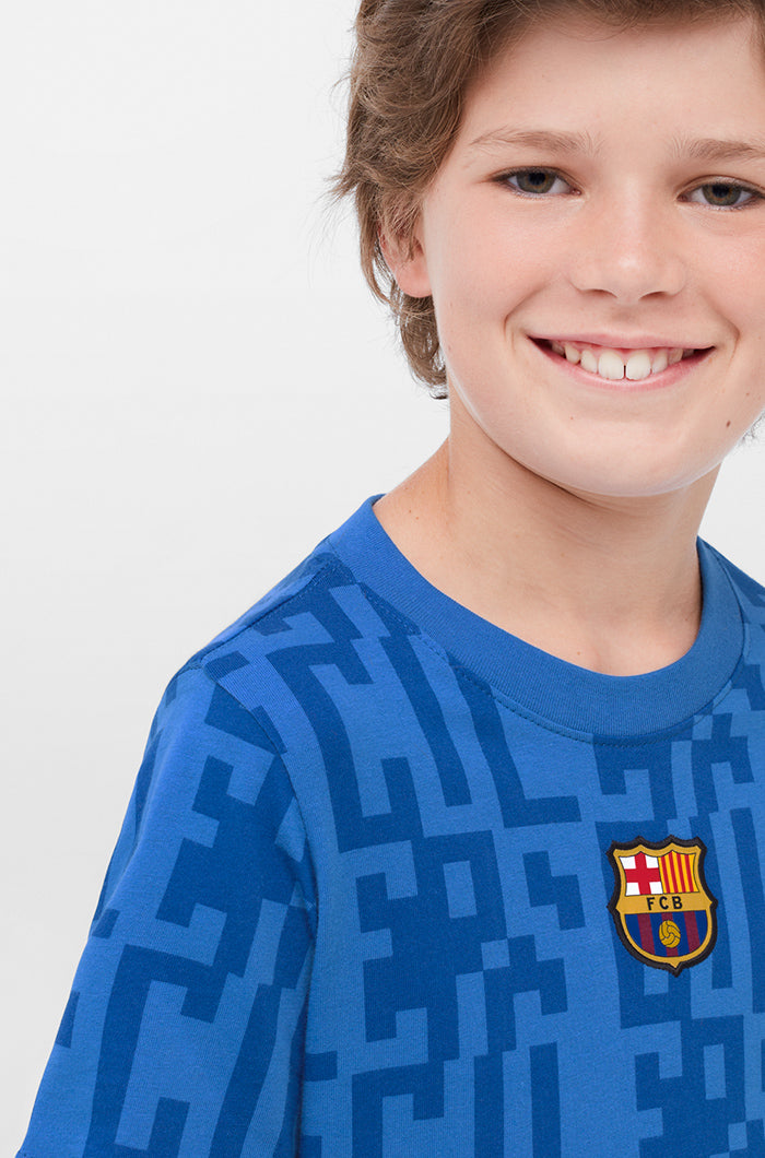 Bedrucktes T-Shirt Barça Nike - Junior