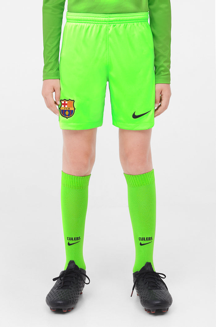 FC Barcelona Goalkeeper green shorts 22/23 - Junior
