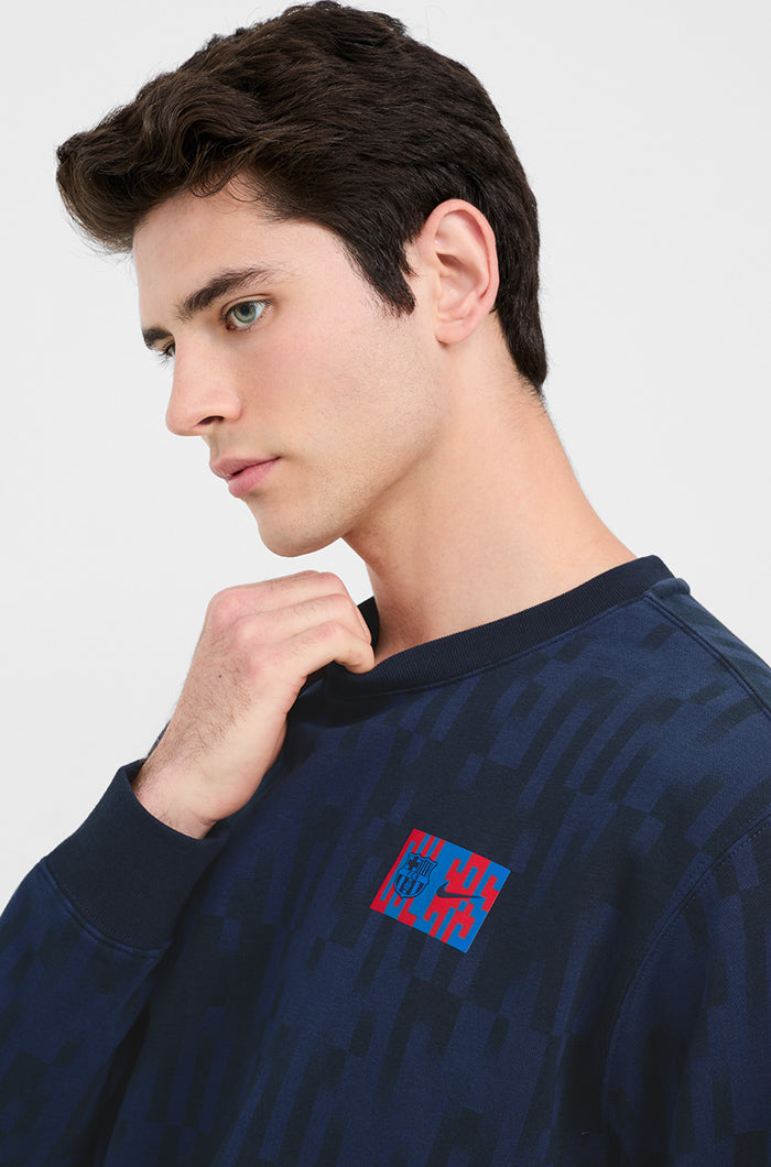 Print-Sweatshirt Barça Nike