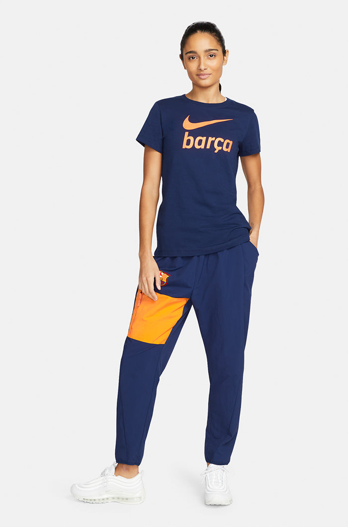 Pants Tech Blue Barça Nike - Women