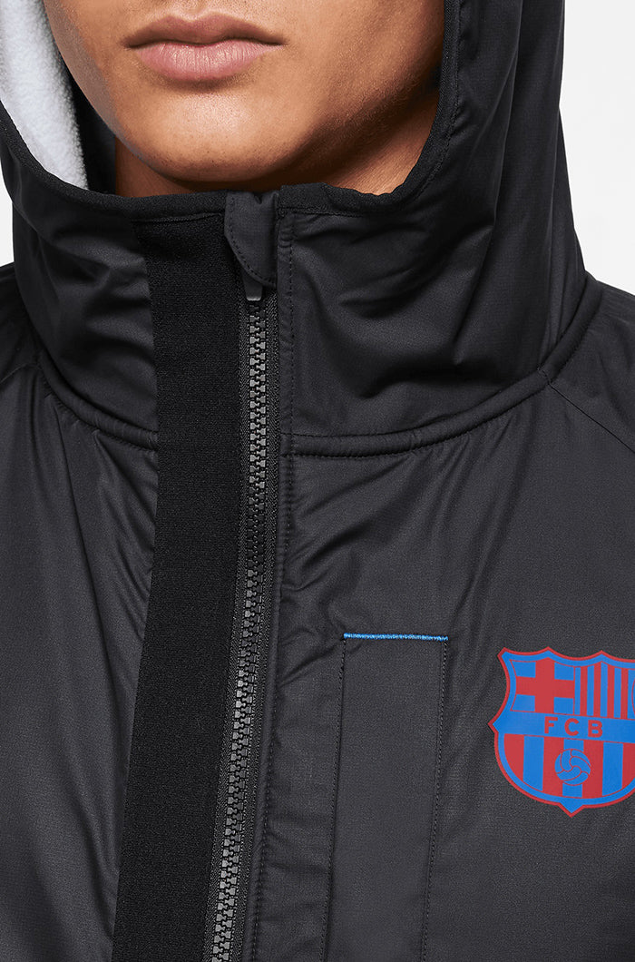 Nike barcelona sale windbreaker black